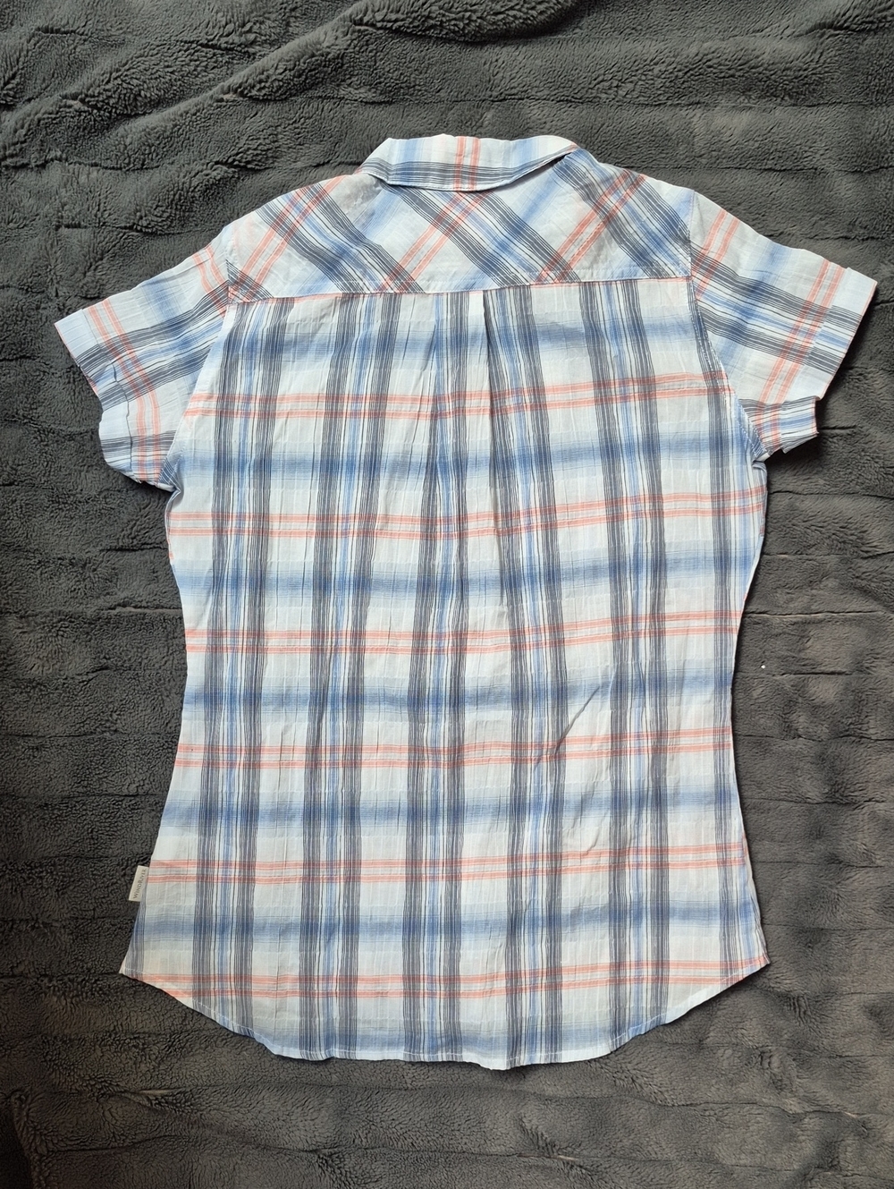 WindRiver Cotton Short Sleeve Button Down In Winter Plaid SZ Small, New W Tags! - Picture 9 of 12